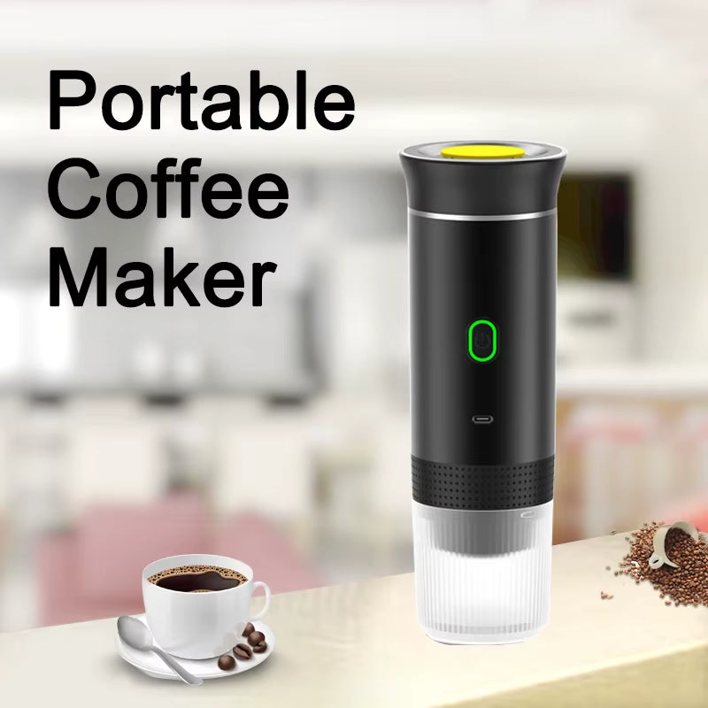 Portable Coffee Espresso Maker Machine Cafe Portable Capsule Coffee Machine 3 In1 Electric Grinder Travel Coffee Handy Espresso