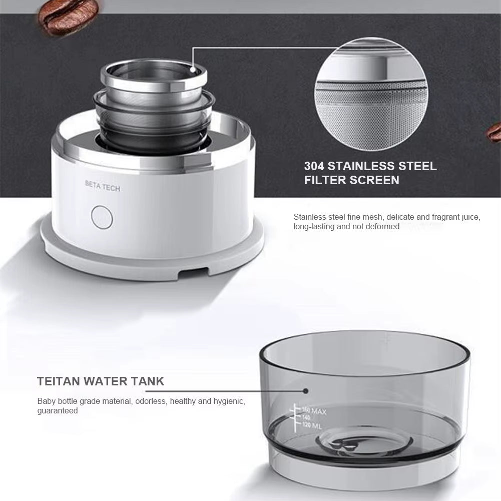 Automatic Hand Drip Coffee Maker Hand-Pressed Coffee Maker Stainless Steel Filter Portable Manual Press Coffee Espresso Maker