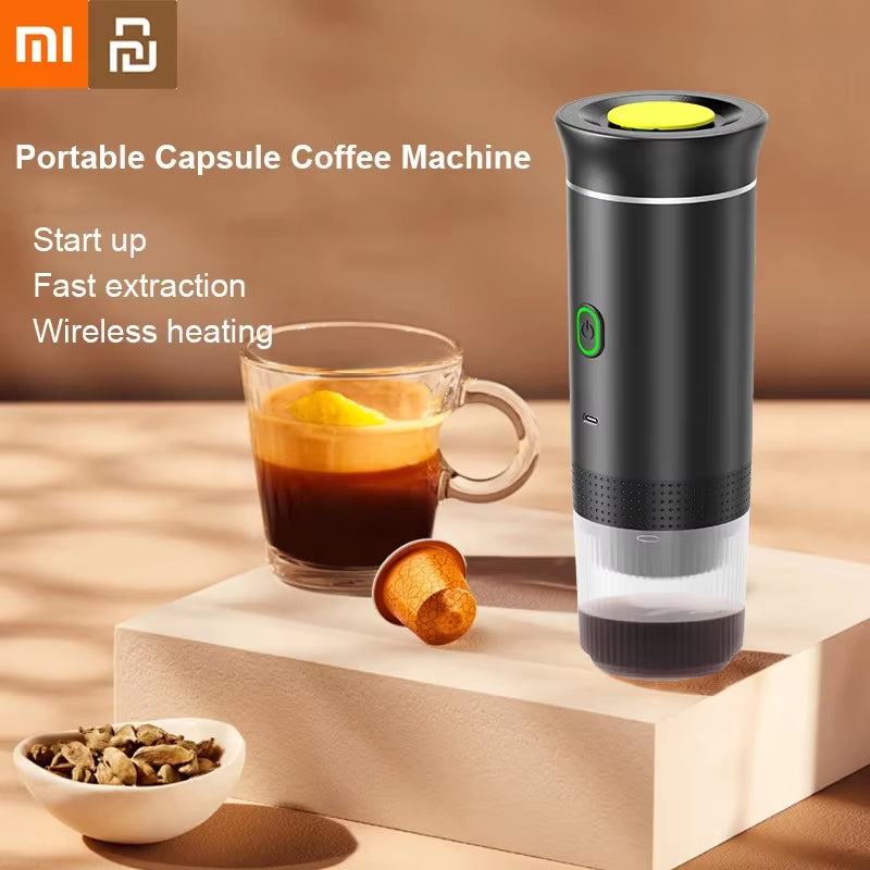 Youpin Coffee Machine Wireless Electric Portable Espresso 3 in 1 Espresso Coffee Maker Capsule Powder for Car Camping New