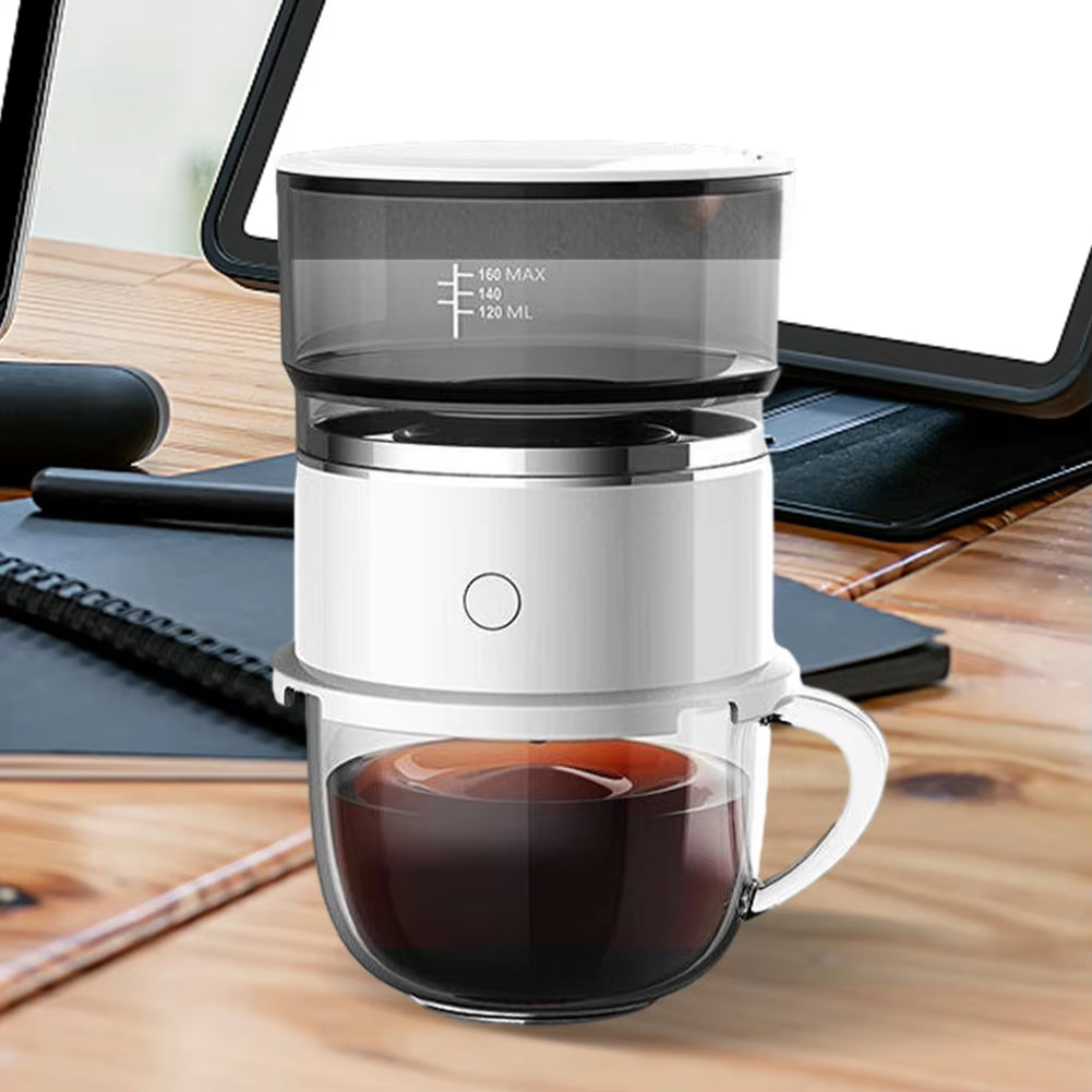 Automatic Hand Drip Coffee Maker Hand-Pressed Coffee Maker Stainless Steel Filter Portable Manual Press Coffee Espresso Maker